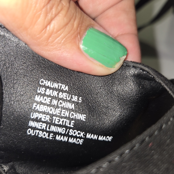 JustFab Black Wedge Sandals Women's Size 8 - Picture 8 of 11